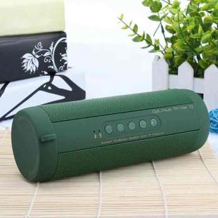 T2 3ATM Waterproof Portable Bluetooth Stereo Speaker, with Built-in MIC & LED & Hanging Hook, Support Hands-free Calls & TF Card, Bluetooth Distance: 10m (Green)