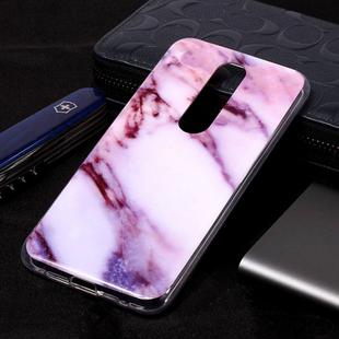 Marble Pattern Soft TPU Case For Nokia 6.1 Plus (Nokia X6)(Purple)