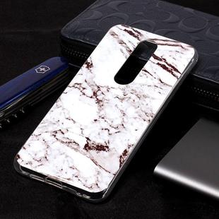 Marble Pattern Soft TPU Case For Nokia 6.1 Plus (Nokia X6)(White)