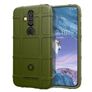 Shockproof Protector Cover Full Coverage Silicone Case for Nokia X71 (Army Green)