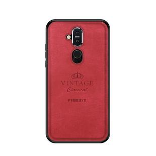 PINWUYO Shockproof Waterproof Full Coverage PC + TPU + Skin Protective Case for Nokia X7 (Red)