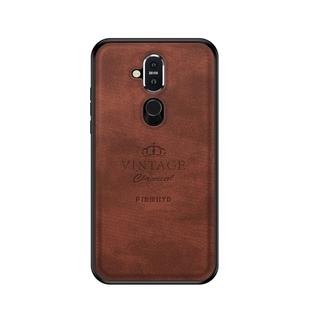 PINWUYO Shockproof Waterproof Full Coverage PC + TPU + Skin Protective Case for Nokia X7 (Brown)