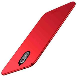 MOFI Frosted PC Ultra-thin Full Coverage Case for Nokia 3.1 (Red)