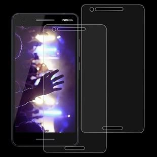 2 PCS 9H 2.5D Tempered Glass Film for Nokia 2.1