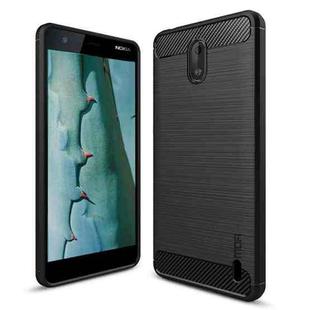 MOFI Brushed Texture Carbon Fiber Soft TPU Case for Nokia 2 (Black)