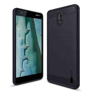 MOFI Brushed Texture Carbon Fiber Soft TPU Case for Nokia 2 (Blue)