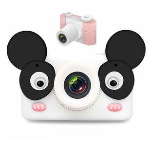 D3 PLUS 1200W Pixel Lens Bear Cartoon Mini Digital Sport Camera with 2.0 inch Screen for Children (Pink)