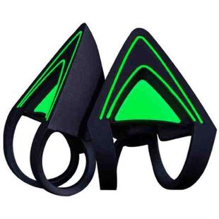 Razer Gaming Headsets Cat Ear Accessories for Razer Kraken Headphone (Green)