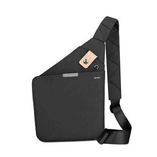 WIWU Portable Waterproof Multi-functional Digital Accessories Cross Body Bag Storage Bag(Black)