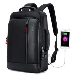 Bopai 751-006641 Large Capacity Business Fashion Breathable Laptop Backpack with External USB Interface, Size: 30 x 15 x 44cm(Black)