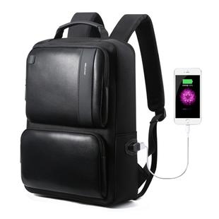 Bopai 851-007311 Business Anti-theft Waterproof Large Capacity Double Shoulder Bag,with USB Charging Port, Size: 31.5x16x44cm(Black)