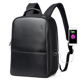 Bopai 751-006431 Business Waterproof Anti-theft Large Capacity Double Shoulder Bag,with USB Charging Port, Size: 27x16.5x40cm (Black)
