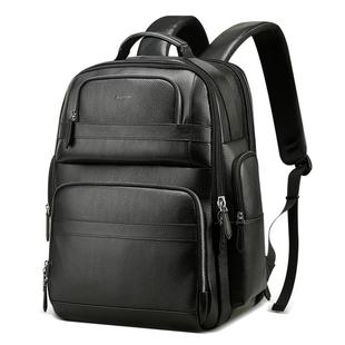 Bopai 851-01981A Top-grain Leather Business Travel Anti-theft Man Backpack, Size: 35x26x44cm