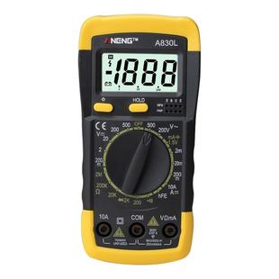 ANENG A830L Handheld Multimeter Household Electrical Instrument (Yellow Grey)