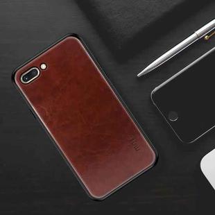 MOFI PC+TPU+PU Leather Protective Back Case for OPPO A5 / A3s (Dark Brown)