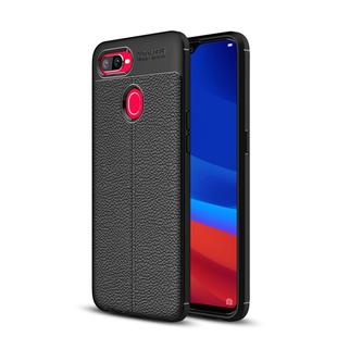 Litchi Texture TPU Shockproof Case for OPPO F9 (F9 Pro）& OPPO A7x(Black)