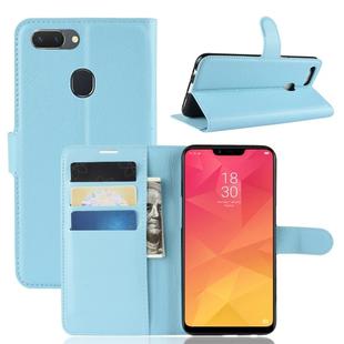 Retro Crazy Horse Texture Horizontal Flip Leather Case for OPPO Realme 2, with Holder & Card Slots & Wallet(Blue)