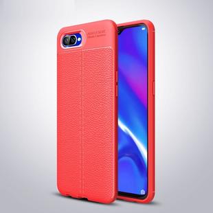 Litchi Texture TPU Shockproof Case for OPPO K1 (Red)