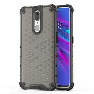 Honeycomb Shockproof PC + TPU Case for OPPO F11(Black)