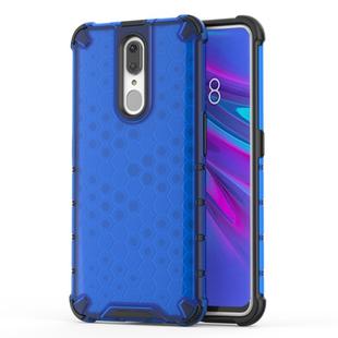 Honeycomb Shockproof PC + TPU Case for OPPO F11 (Blue)