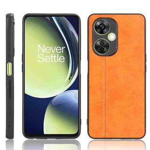 Cow Pattern Sewing Back Cover Phone Case For OnePlus Nord N30 5G / Nord CE 3 Lite / Nord CE 3 5G (Orange)