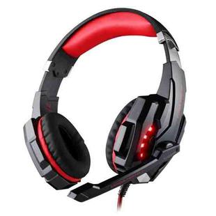 KOTION EACH G9000 USB 7.1 Surround Sound Version Game Gaming Headphone Computer Headset Earphone Headband with Microphone LED Light,Cable Length: About 2.2m(Red + Black)