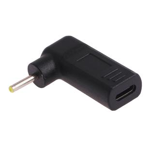 2.5 x 0.7mm Male to USB-C / Type-C Female Plug Elbow Adapter Connector