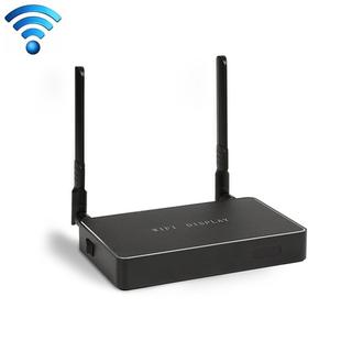 Wireless Dual Band 2.4GHz + 5GHz WiFi Display Multi-screen Interactive with Remote Controller & Antenna, Support Android & iOS Devices DLNA / Airplay / Miracast(Black)