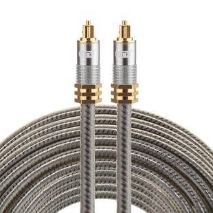 EMK YL-A 10m OD8.0mm Gold Plated Metal Head Toslink Male to Male Digital Optical Audio Cable