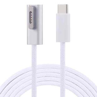 45W / 60W / 65W / 85W 5 Pin MagSafe 2 (T-Shaped) to USB-C / Type-C PD Charging Cable(White)