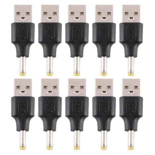 10 PCS 4.0 x 1.7mm Male to USB 2.0 Male DC Power Plug Connector