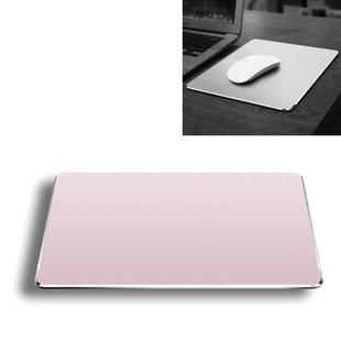 Aluminum Alloy Double-sided Non-slip Mat Desk Mouse Pad, Size : M(Rose Gold)