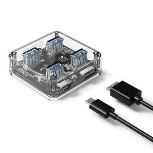 ORICO MH4U-30 USB 3.0 Transparent Desktop HUB with 30cm Micro USB Cable