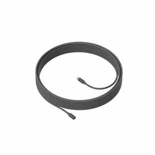 Logitech CC4000E Extension Microphone Extension Cable, Cable Length: 10m (Black)