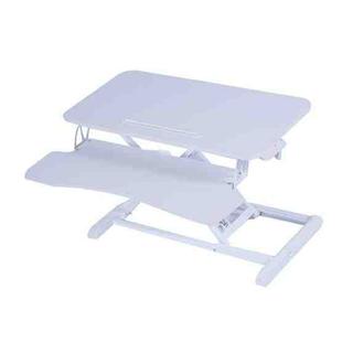 Foldable Standing and Liftable Computer Desk Workbench(White)