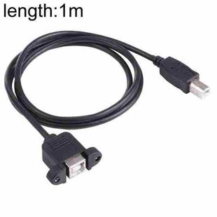 USB BM to BF Printer Extension Cable with Screw Hole, Length: 1m