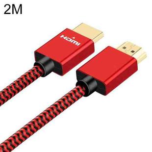 ULT-unite Gold-plated Head HDMI 2.0 Male to Male Nylon Braided Cable, Cable Length: 2m(Red)