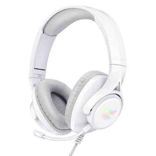 ONIKUMA X16 Adjustable and Flexible Wired Gaming Headphone with Microphone (White)