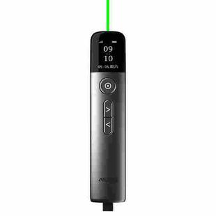 ASiNG A9 32GB Green Light Multifunctional PPT Touch Laser Page Turning Pen Wireless Presenter (Grey)
