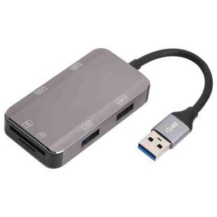 NK-3049HD 6 in 1 USB Male to MS / TF Card Slot + USB 3.0 + 3 USB 2.0 Female Adapter