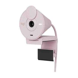 Logitech Brio 300 2MP 1080P Full HD IP Camera with Noise Reduction Microphone (Pink)
