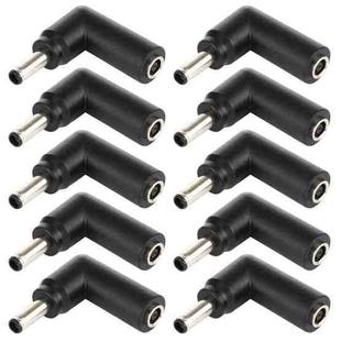 10 PCS 4.5 x 3.0mm Female to 4.5 x 3.0mm Male Plug Elbow Adapter Connector