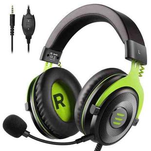 EKSA E900 Standard 3D Surround Gaming Wire-Controlled Head-mounted USB Luminous Gaming Headset with Microphone(Green)