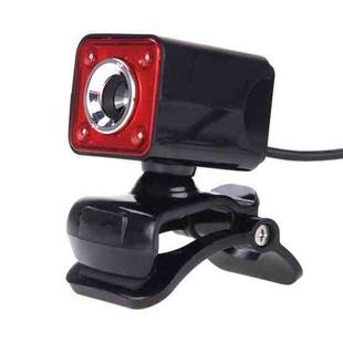 A862 360 Degree Rotatable 480P WebCam USB Wire Camera with Microphone & 4 LED lights for Desktop Skype Computer PC Laptop, Cable Length: 1.4m