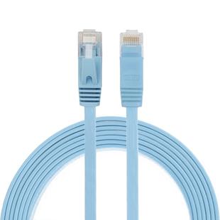 2m CAT6 Ultra-thin Flat Ethernet Network LAN Cable, Patch Lead RJ45 (Blue)