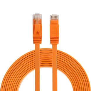 3m CAT6 Ultra-thin Flat Ethernet Network LAN Cable, Patch Lead RJ45 (Orange)