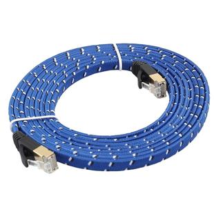 8m Gold Plated CAT-7 10 Gigabit Ethernet Ultra Flat Patch Cable for Modem Router LAN Network, Built with Shielded RJ45 Connector