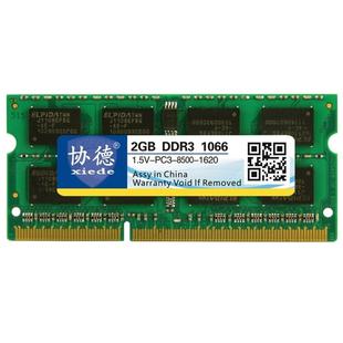 XIEDE X092 DDR3 1066MHz 2GB 1.5V General Full Compatibility Memory RAM Module for Laptop