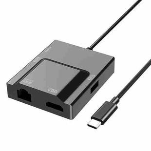 NK-3057HDMI 5 in 1 USB-C / Type-C Multifunctional Converter Docking Station HUB Adapter