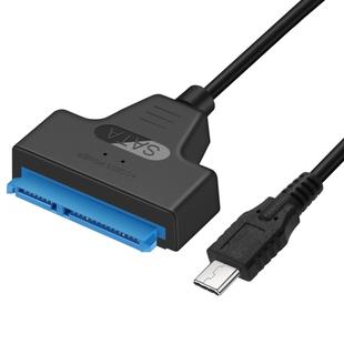 USB-C / Type-C 3.1 Male to SATA (15 Pin + 7 Pin) HDD Data Converter Cable, Length: 20cm